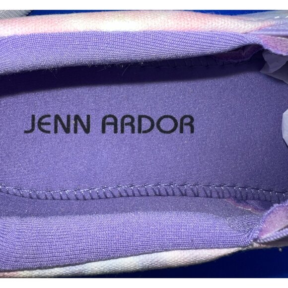 Jenn Ardor Tie-Dye Canvas Slip-On Sneakers With White Sole Pink Purple 6.5 - Picture 5 of 6